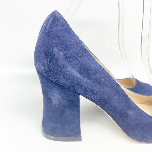 Stuart Weitzman Women's Curveblock 85 Pump Nice Blue Size 5 B - Picture 12 of 15